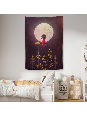 Küçük Bir Gece Gezgini Duvar Örtüsü - HALISI-6270