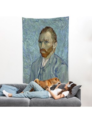 Vincent Van Gogh Otoportre Duvar ÖRTÜSÜ-7446