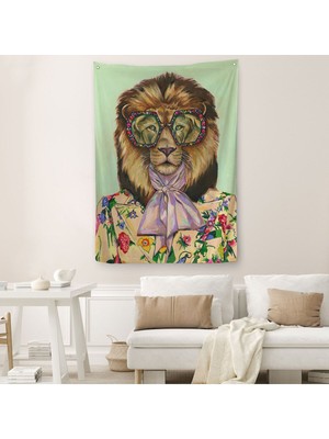 Tüketim Bağımlısı Sosyetik Kaplan Duvar Örtüsü - HALISI-6162