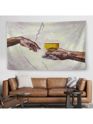 Tanrının Ademe Ikramı Duvar ÖRTÜSÜ-HALISI-6576