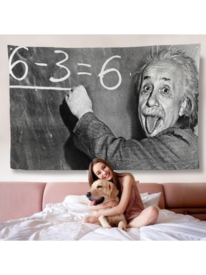 Albert Einstein Duvar ÖRTÜSÜ-7246