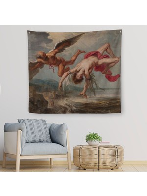Icarus'un Uçuşu Dekoratif Duvar ÖRTÜSÜ-HALISI-5859