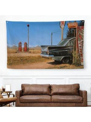 Jack’s Tire Klasik Araba Duvar ÖRTÜSÜ-HALISI-6609