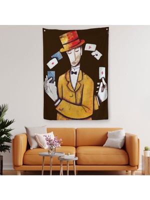 Kumarbaz Adam Dekoratif Duvar ÖRTÜSÜ-HALISI-6443