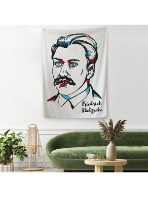 Friedrich Nietzsche Dekoratif Duvar Örtüsü - HALISI-5920