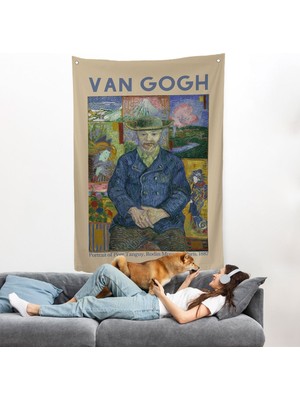Vincent Van Gogh - Bildnis'in Babası Tanguy Duvar ÖRTÜSÜ-8050