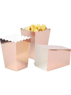 Parti Adresi Mısır Kutusu Metalik Rose 8'li