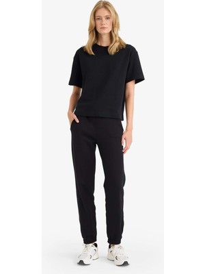 DeFacto Basic Düz Cepli Normal Bel Kalın Jogger Eşofman Altı V2700AZ25AU