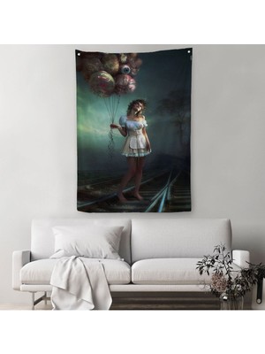 Süerreal Kadın Buhran Duvar Örtüsü - HALISI-6010