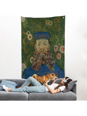 Pamuk's Design Vincent Van Gogh - Joseph Roulin'in Portresi Duvar ÖRTÜSÜ-7479