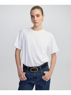 İpekyol Bisiklet Yaka Basic Tişört IS1250070110002