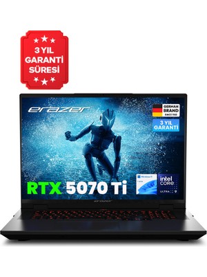 Erazer Beast 18 X1 MD62746 Intel Ultra 9 275HX 32GB Ram 2tb SSD RTX5070TI 18" 240Hz Qhd+ IPS W11H Oyuncu Laptop