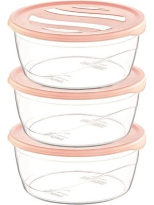 Saklama Kabı Karizma Yuvarlak 3lü No:2 ROYALEKS-ÇNK2149