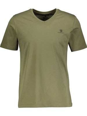 Lumberjack 5fx CT106 Basic V Neck Tişört Haki Erkek Kısa Kol Tişört 101939413