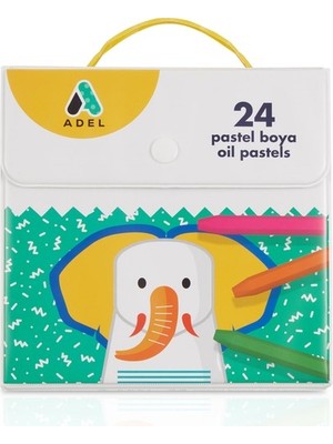 Adel Çantalı Pastel Boya 24 Renk