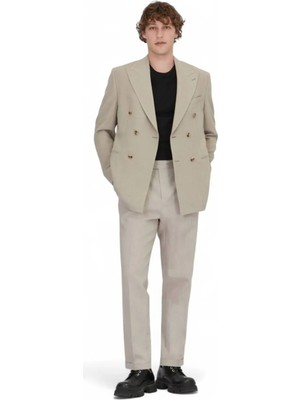 Vizon Desenli Comfort Fit Ceket