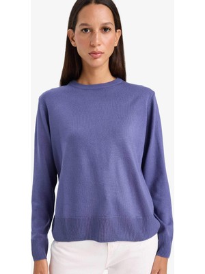 DeFacto Relax Fit Bisiklet Yaka Triko Kazak C0058AX25WN