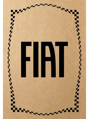 Kraft 120GR Fiat Oto Paspas Kağıdı 50 Adet - 35X50CM - Kalın Kağıt Baskılı