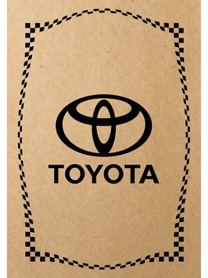 Kraft 120GR Toyota Oto Paspas Kağıdı 50 Adet - 35X50CM - Kalın Kağıt Baskılı