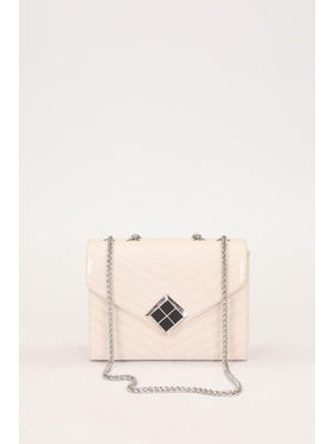 Krem Rugan Kadın Omuz Çantası 930076