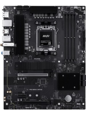 Msı MB Pro B850-S WIFI6E Am5 Ddr5 8200MHZ(OC) HDMI Dp 2x M.2 USB 10GBS 2,5g Lan Wı-Fı 6e Atx