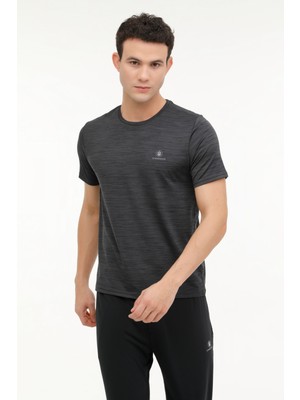 Lumberjack M-CT1328 BS-C PS T-SH 4FX ANTRASIT MULINE Erkek Kısa Kol T-Shirt