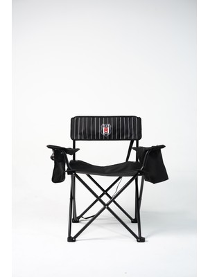 Beşiktaş Çizgili Soğutuculu Kamp Sandalyesi (Tk 110 Kg)