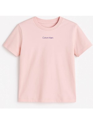 Kadın Ss Classic Logolu Kısa Kollu T-Shirt – Pembe