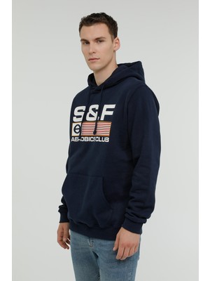 Superfly MEN KAPŞ. SWEAT Lacivert Erkek Sweatshirt