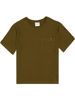 U.s. Polo Assn. Erkek Çocuk Haki Tişört 50314946-VR027