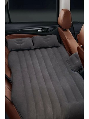 Skygo Araç İçi Şişme Yatak Araba Ve Kamp Yatağı Çanta Elektrikli Pompa Tamir Kiti Ve Yastıklı Yatak Seti