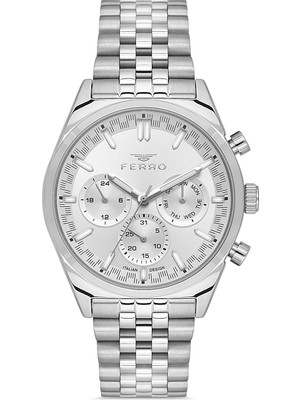 Ferro FM11647AWT-A Quartz Çelik Gri 43 mm Erkek Kol Saati