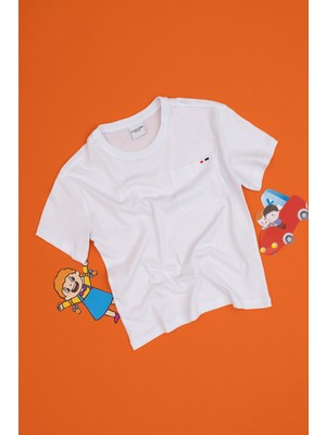 U.s. Polo Assn. Erkek Çocuk Beyaz Tişört 50314946-VR013