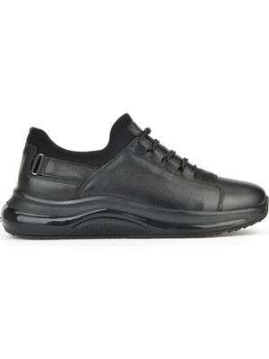 Ziya, Erkek Hakiki Deri Sneaker 153423Z703 Siyah