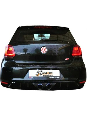 Volkswagen Polo (2010-2014) Gti R400 Arka Tampon Eki - Difüzör (Plastik)