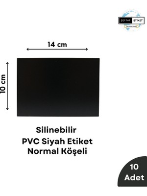 Silinebilir Siyah Etiket, Dekoratif Karatahta Etiket, Beyaz Yazı Karatahta Yaz Sil, Kolay Silinebilir PVC Siyah Etiket, Raf  Etiketi, Kafe Tatlı Kahve Etiketi