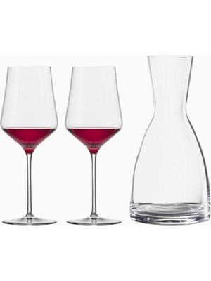 Eısch Germany Sky Sensisplus Kırmızı Şarap Seti, 2 Kadeh + 1 Sürahi, Kristal Cam