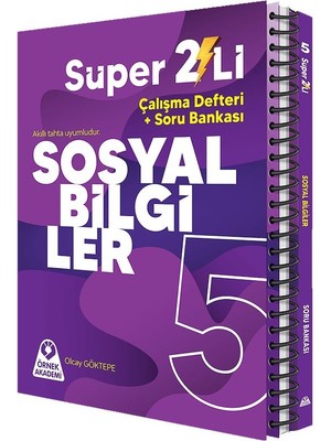 Örnekakademi 2026 5. Sınıf Süper Ikili Sosyal Bilgiler Seti