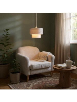 Pasta Kumaşlı Avize