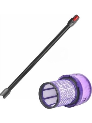Supervac Dyson V12 Detect Slim ile Uyumlu Boru ve Filtre Seti