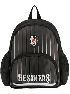 Beşiktaş Anaokul Sırt Çantası Beşiktaş İnce Çubuk Desenli Suni Deri 253537