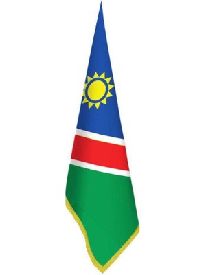 Asilmeydan Namibian Bayrağı - Ofis-Makam-Toplantı Odaları - Saçaklı Makam Bayrağı