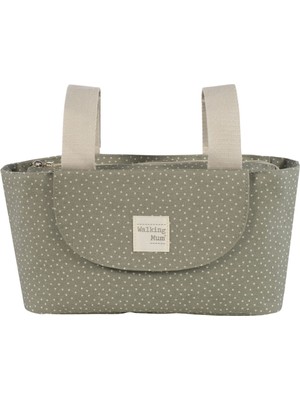 Walking Mum Poppy Bebek Arabası Puantiyeli Organizer Çanta Moss