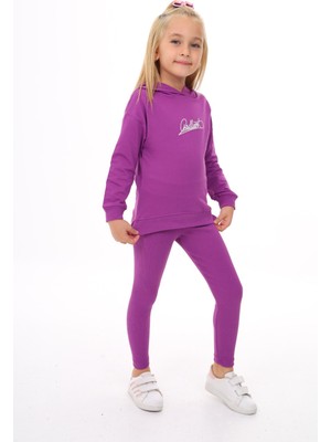 Toontoy Kız Çocuk Nakışlı Taytlı Takım