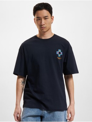 Jack&jones 12254172 On Arka Baskılı 0 Yaka Kısa Kol Tshırt