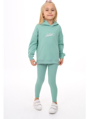 Toontoy Kız Çocuk Nakışlı Taytlı Takım