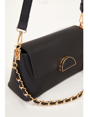 930520 Çanta Siyah  Kadın Omuz Çantası Levidor