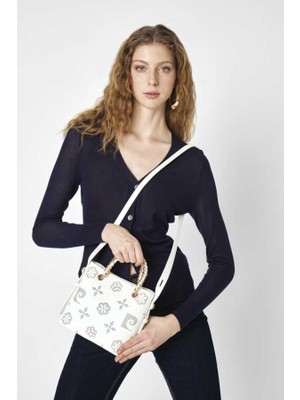 Pierre Cardin 05PC25Y10503-BMN Çanta Beyaz  Kadın Omuz Çantası