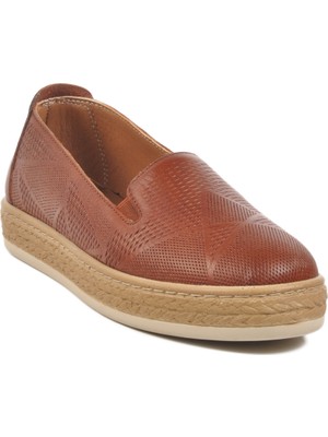 Taba Hakiki Deri Kadın Günlük Ayakkabı F-2036 Z