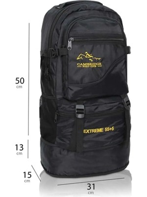 Skygo Körüklü Ortopedik Konfor Çok Gözlü Gezi Seyahat Yürüyüş Dağcı Kamp Spor Sırt Çantası Deprem Çantası